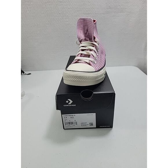 Converse Chuck Taylor All Star High Checkered Unisex - Vapor Violet Size W/ 9.5 - Picture 7 of 7